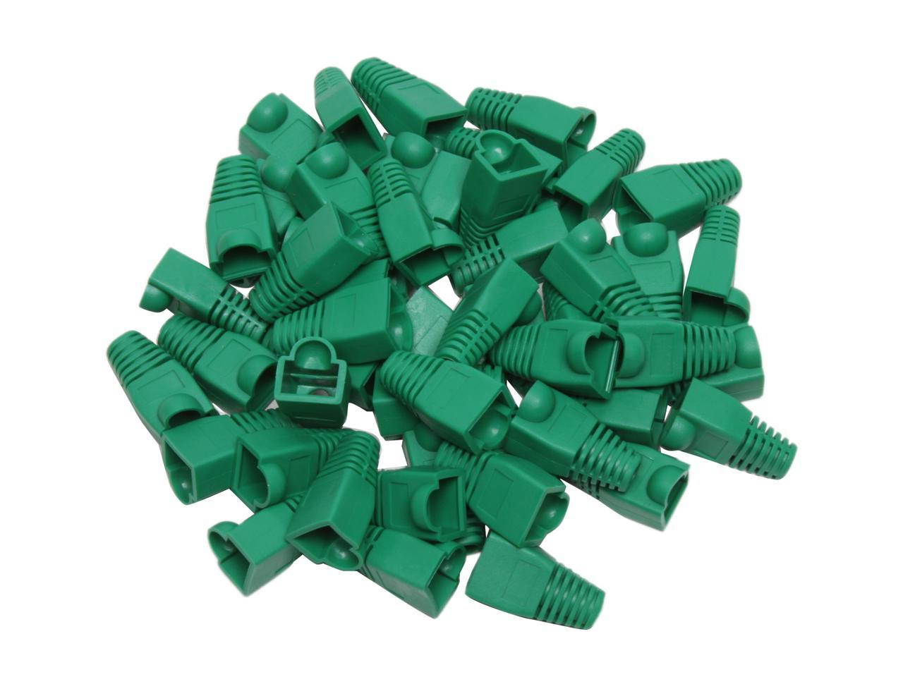 SA C6BOOT-G Green Color Snagless Boots for RJ45, 50-Pack