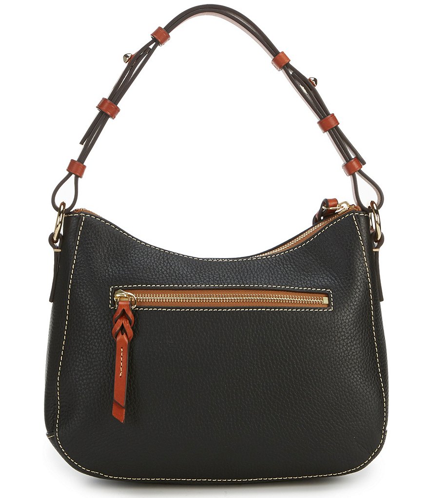 Dooney & Bourke Pebble Collection Small Kiley Leather Zip Top Hobo Bag