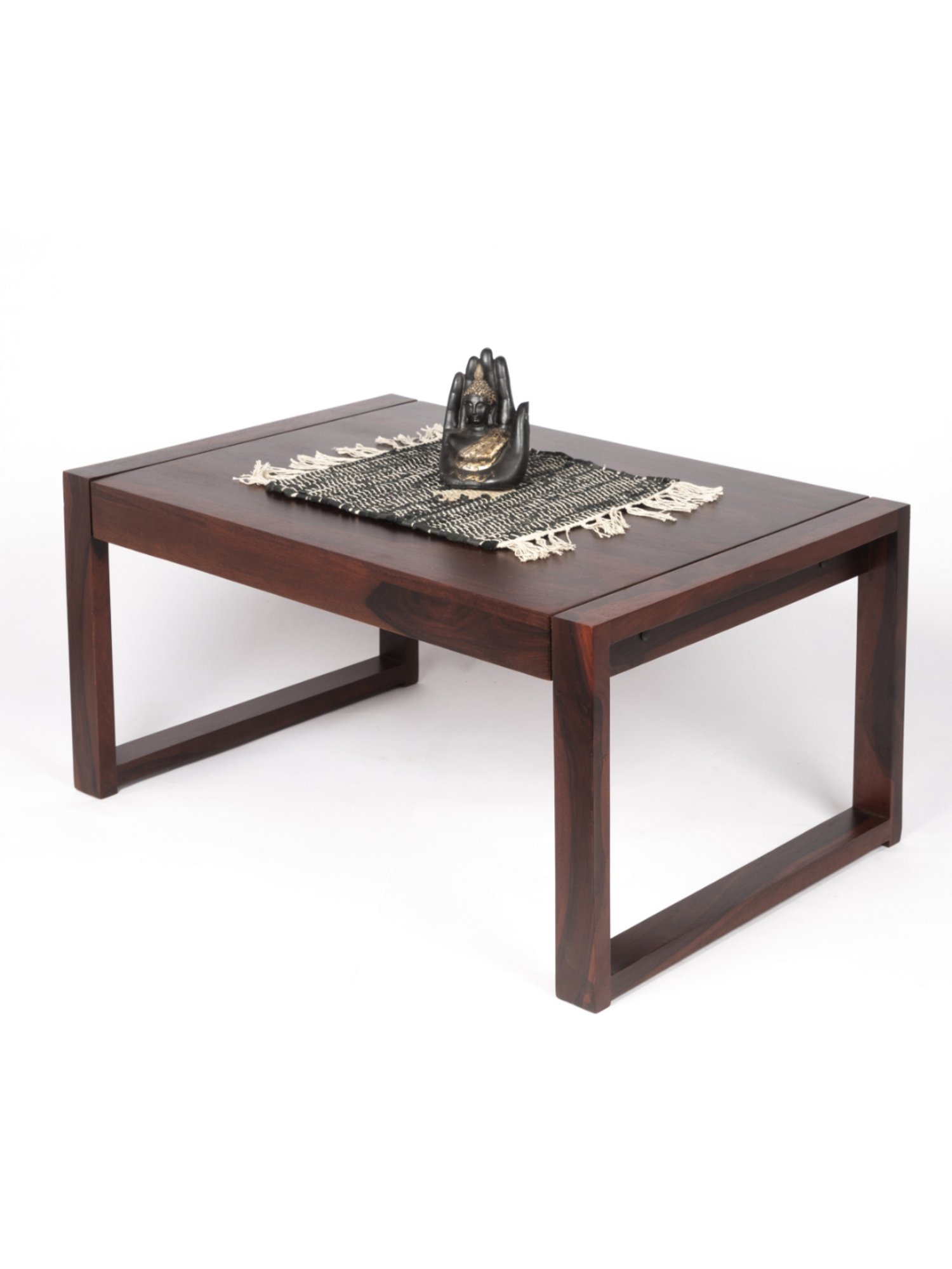 Glass Oval Living Room Metal Coffee Table - Saracina Home