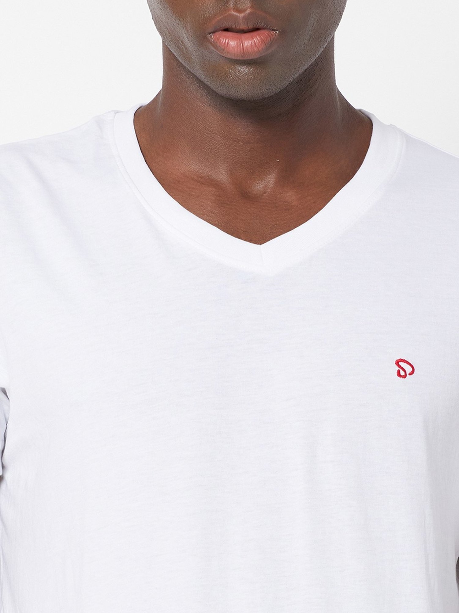 Sporto Snow White Regular Fit T-Shirt