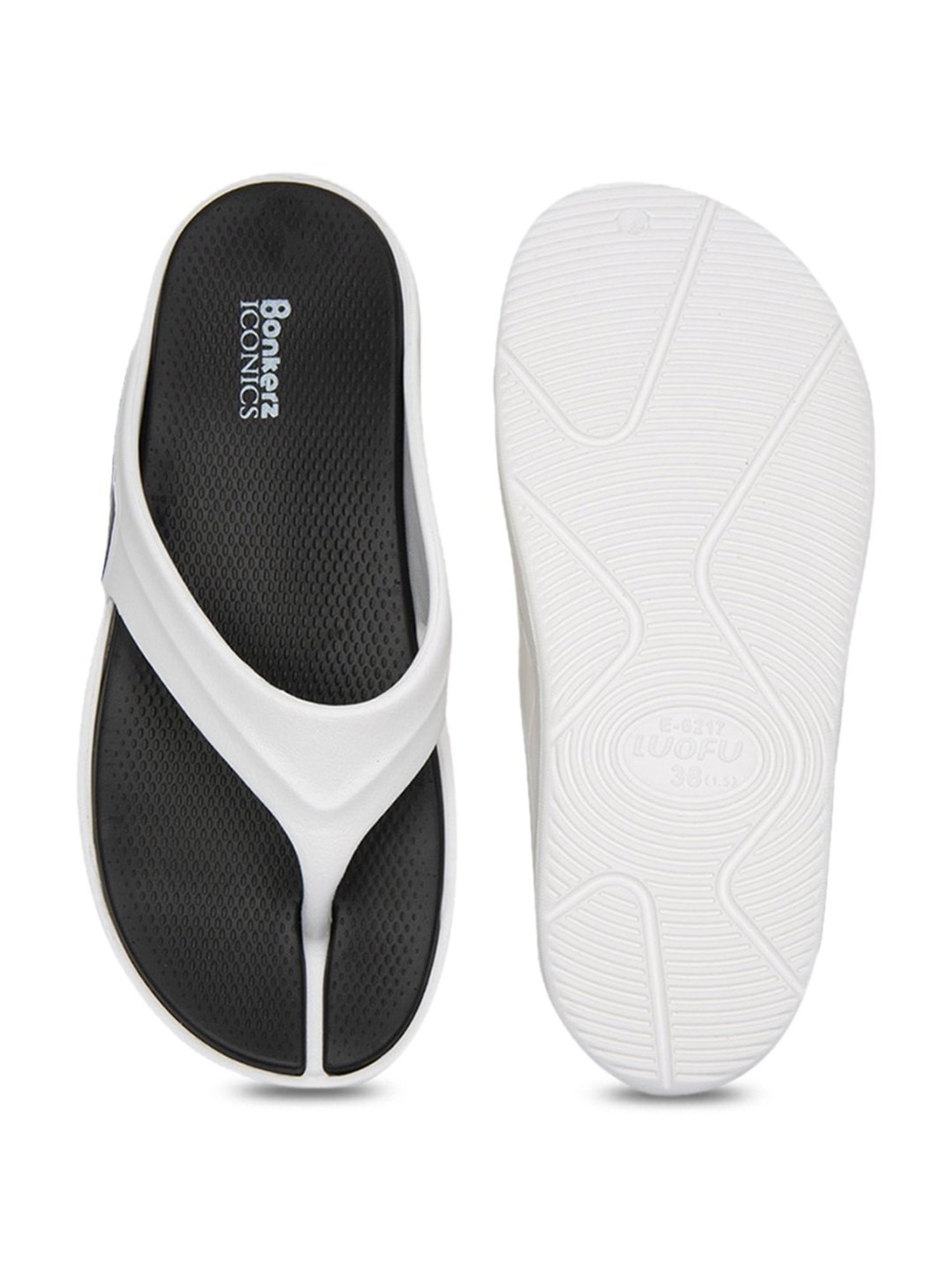 Iconics Women's Off White Flip Flops
