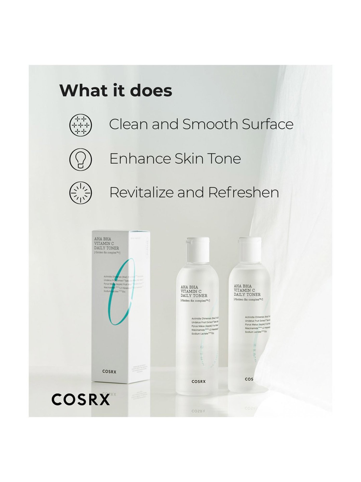 Cosrx Refresh Aha Bha Vitamin C Daily Toner - 150 ml