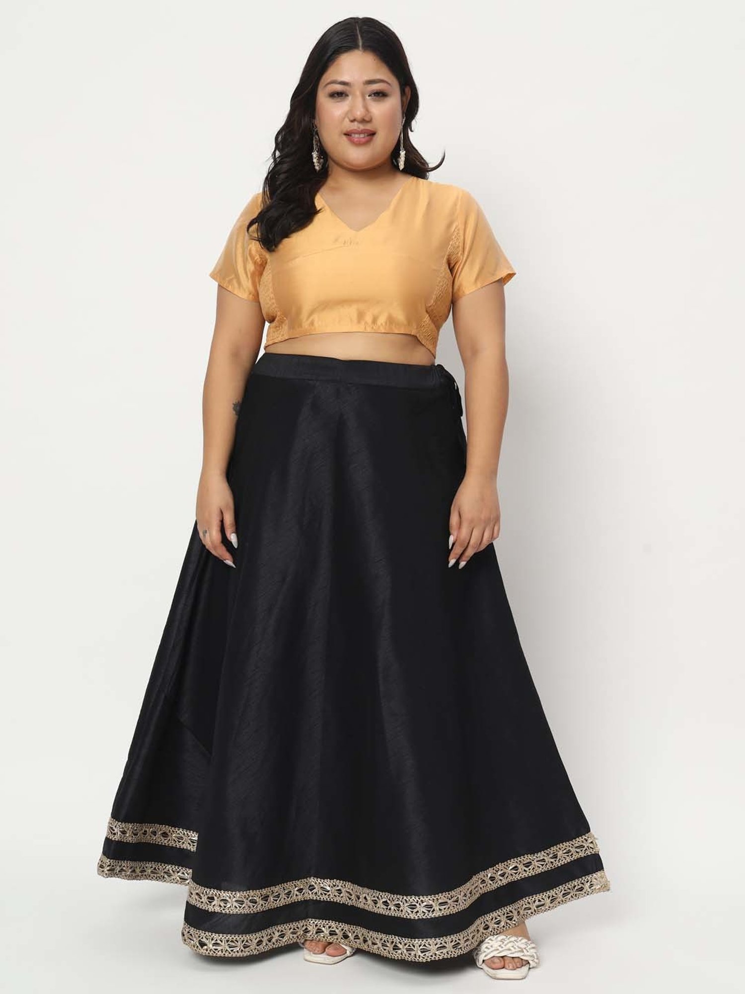 studiorasa Beige Half Sleeves Blouse