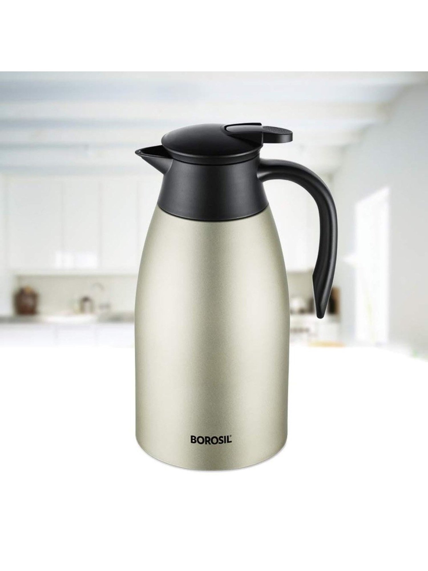 Borosil Silver Stainless Steel Wonder Jug (5700 ML)