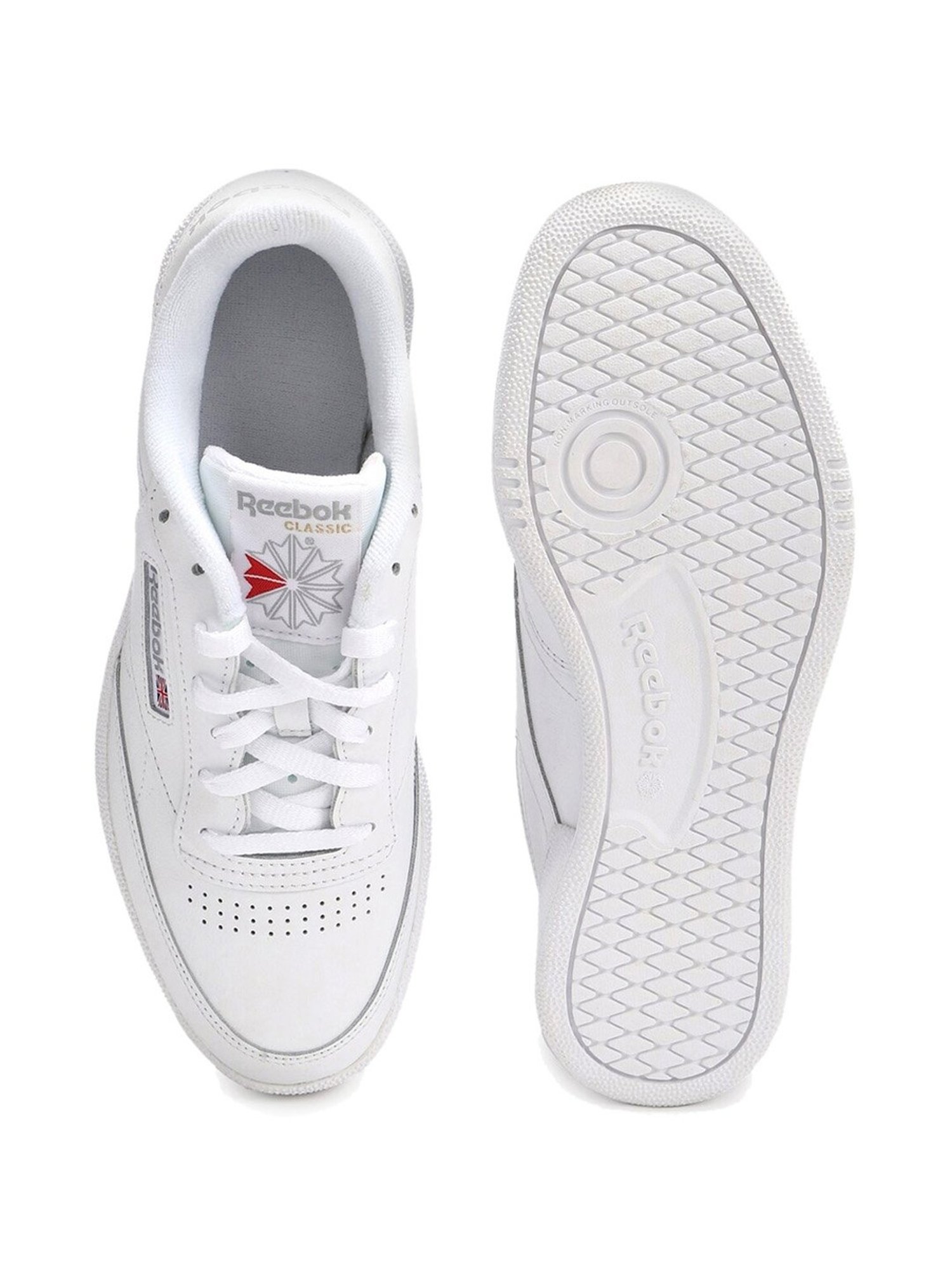 Reebok Men's Club C 85 White Casual Sneakers