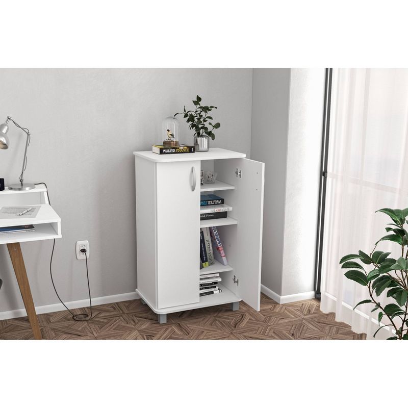 Michigan 2 Door Storage Cabinet White - Chique