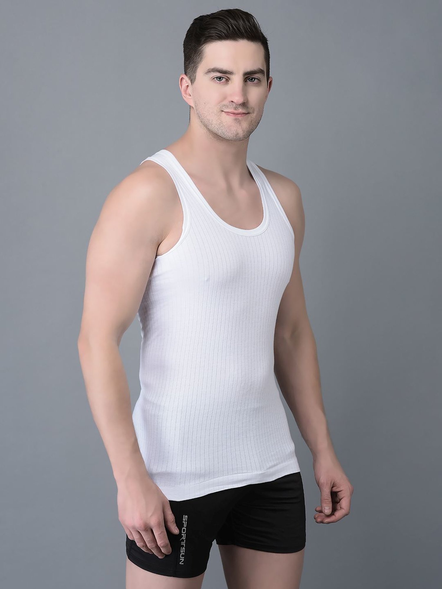 Bodycare Anthra Melange Regular Fit Thermal Top