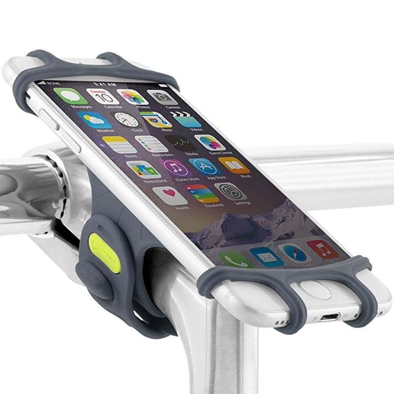 Bike Tie Pro Universal Bike Phone Mount Bicycle Stem Handlebar Cell Phone Holder for 4 to 6 Inch Smartphone iPhone 8 7 6s Plus 5 SE Samsung Galaxy S8 S7 Note 6 Dark Blue