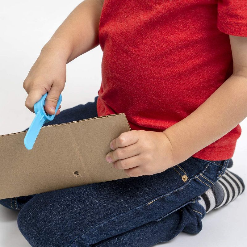 JumpOff Jo Cardboard Construction Kit 36 Cardboard Screws, 1 Screwdriver, 1 Cardboard Saw - for STEM, Engineering, Arts, and More, Ages 6+