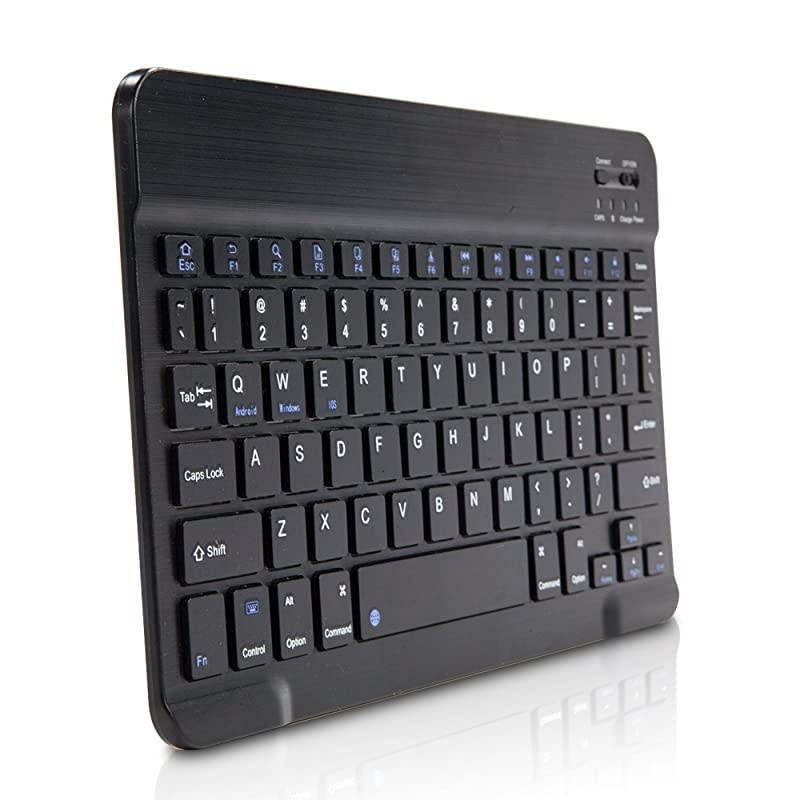 7 Pro 5G Keyboard BoxWave SlimKeys Bluetooth Keyboard Portable Keyboard with Integrated Commands for 7 Pro 5G Jet Black