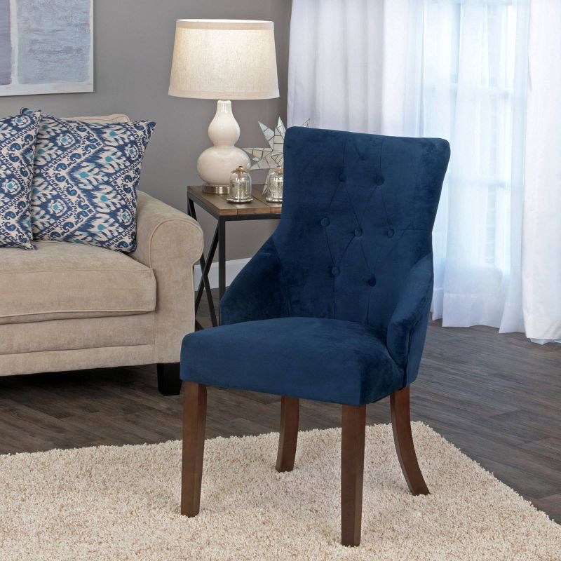 Tufted Accent Chair Blue - HomePop