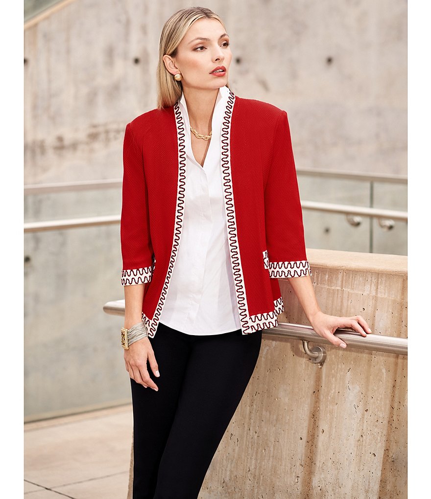 Misook Sleeveless Stand Collar Neck Washable Blouse