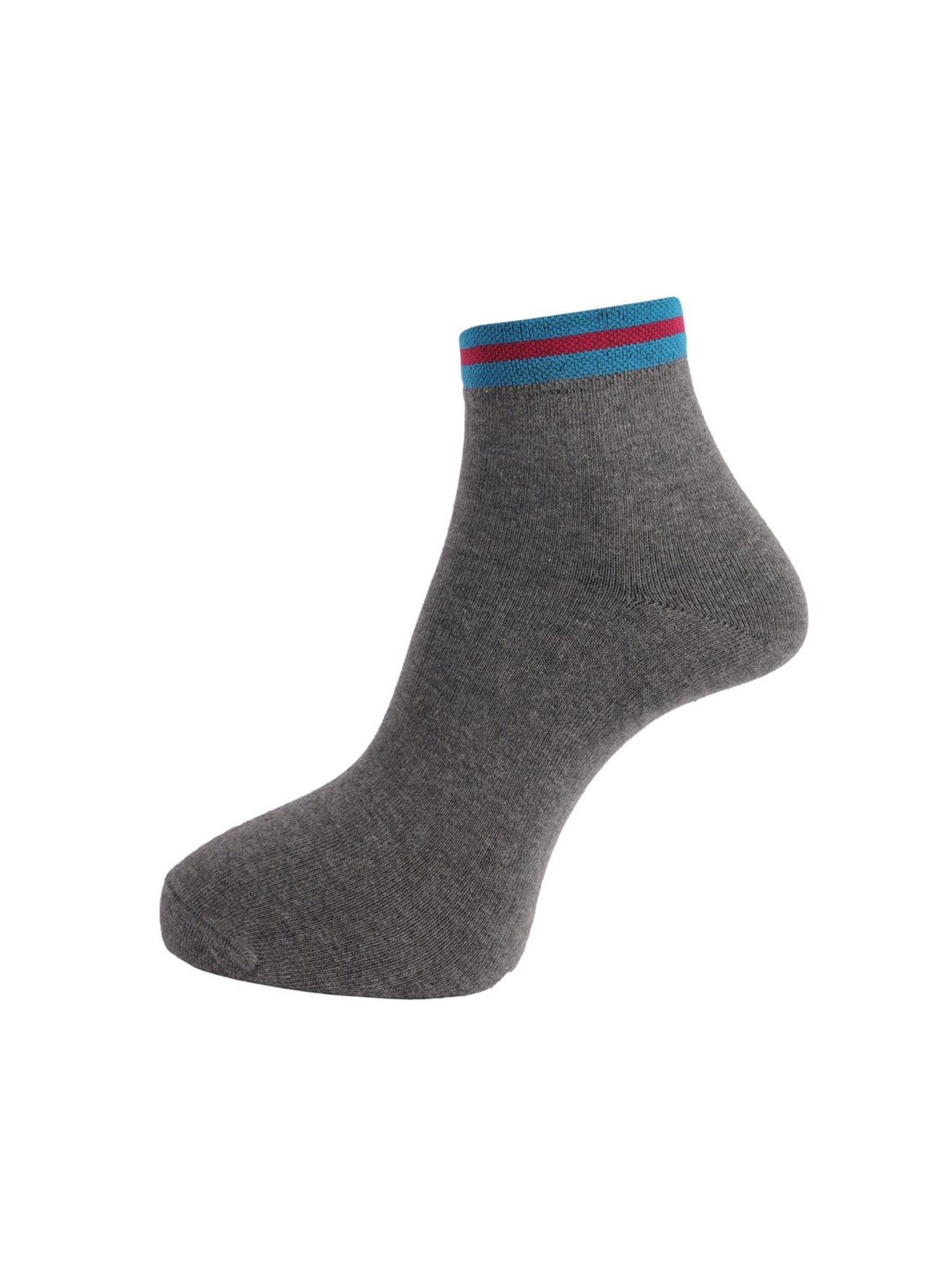 Dollar Dark Grey Ankle Length Socks (Pack of 3)