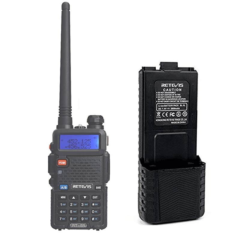 BL-5L Walkie Talkie Battery 3800mAh for Baofeng UV-5R BF-8HP UV-5RX3 UV-5RTP UV-5X3  RT-5RV TYT Two Way Radios Replacement Rechargeable Battery (1 Pack)