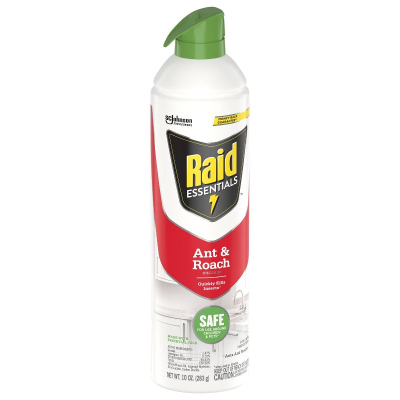 Raid Essential Oils Ant and Roach Spray - 10oz