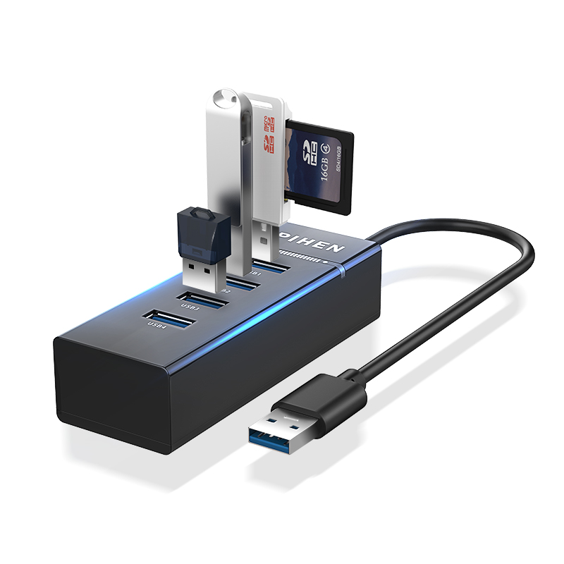 llano USB HUB 3.0 external 4-port USB splitter for iMac laptop accessories USB HUB multi-port high-speed expansion High Speed