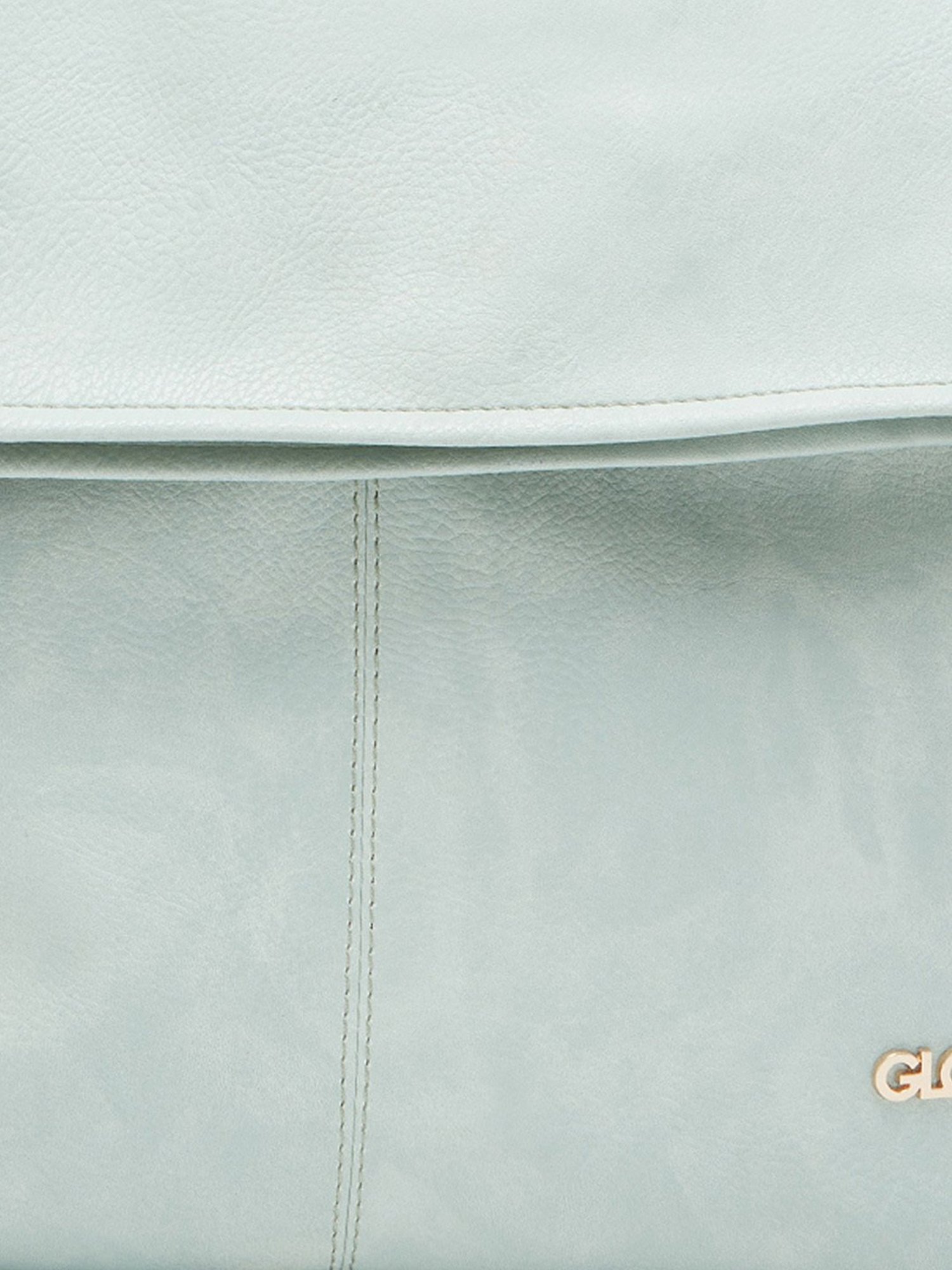 Globus Women Mint Green Textured Vegan Leather Hobo Bag