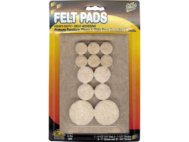 Master Caster Scratch Guard Felt Pads