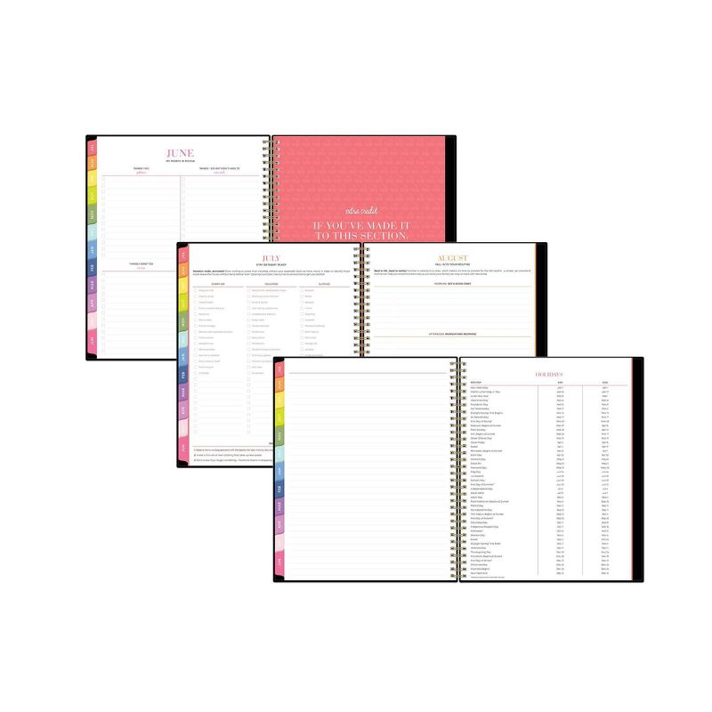 2021-22 Academic Plastic Planner 8.5" x 11" Weekly/Monthly Wirebound Black - The Home Edit