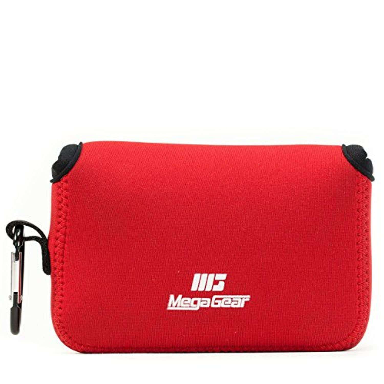 Megagear Fujifilm X100F, X100T, X100S Ultra Light Neoprene camera case, with carabiner - Red - Mg1098