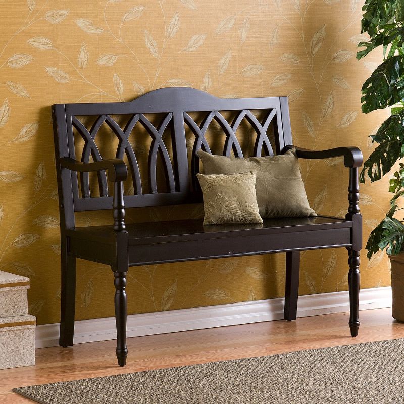 Grandbury Bench Antique Black - Aiden Lane