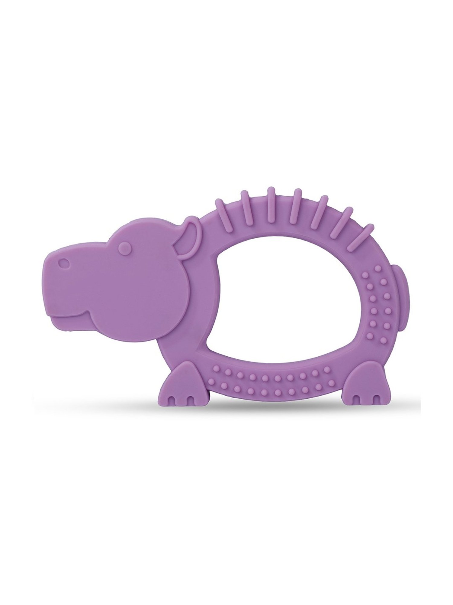 Baby Moo Kids Purple Hippo Soothing Silicon Teether (BPA & Toxin Free)