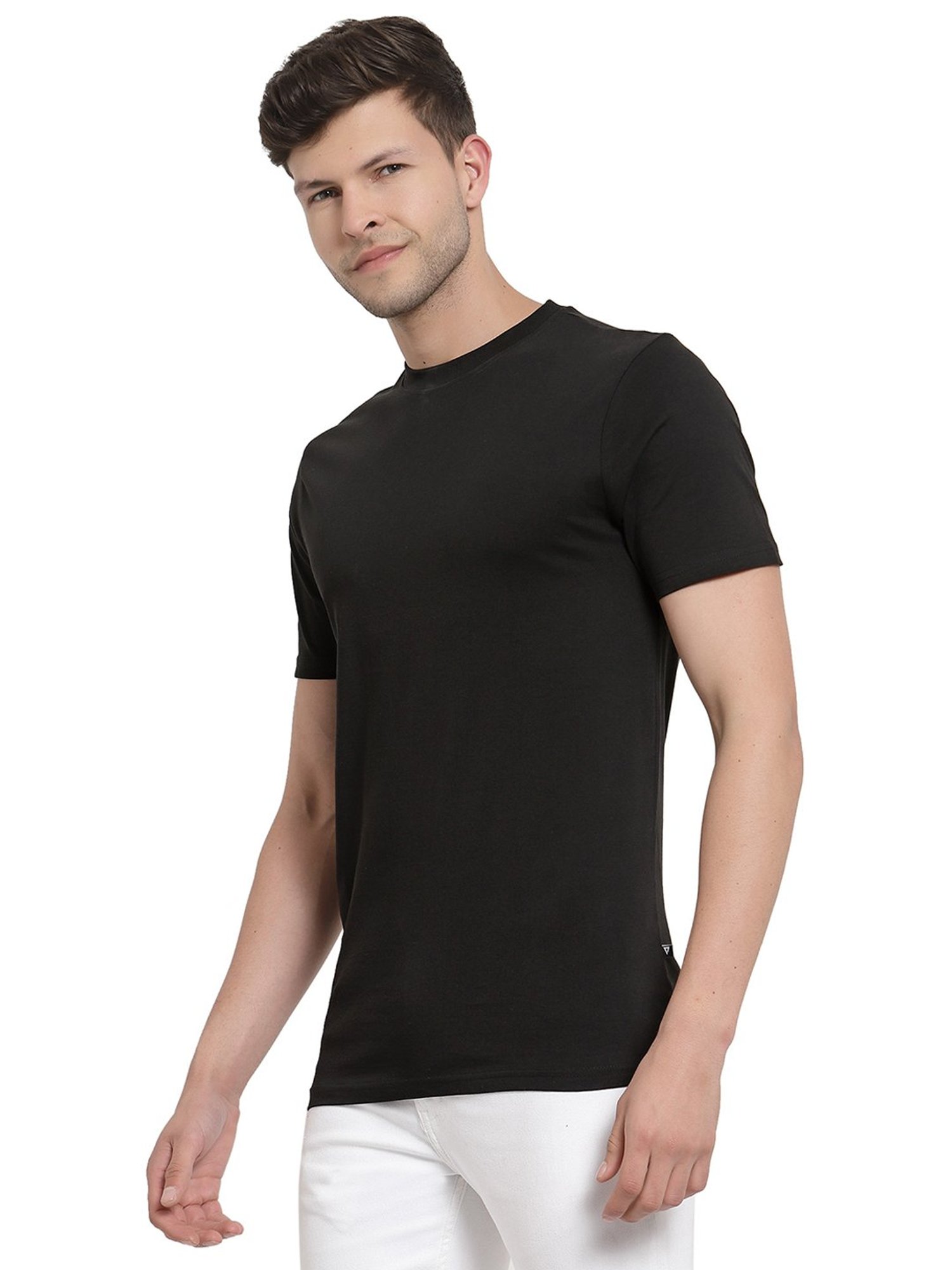 Proteens Black Round Neck T-Shirt