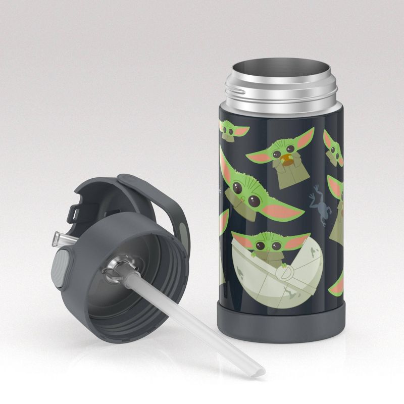 Thermos 12oz FUNtainer Water Bottle with Bail Handle - Baby Yoda