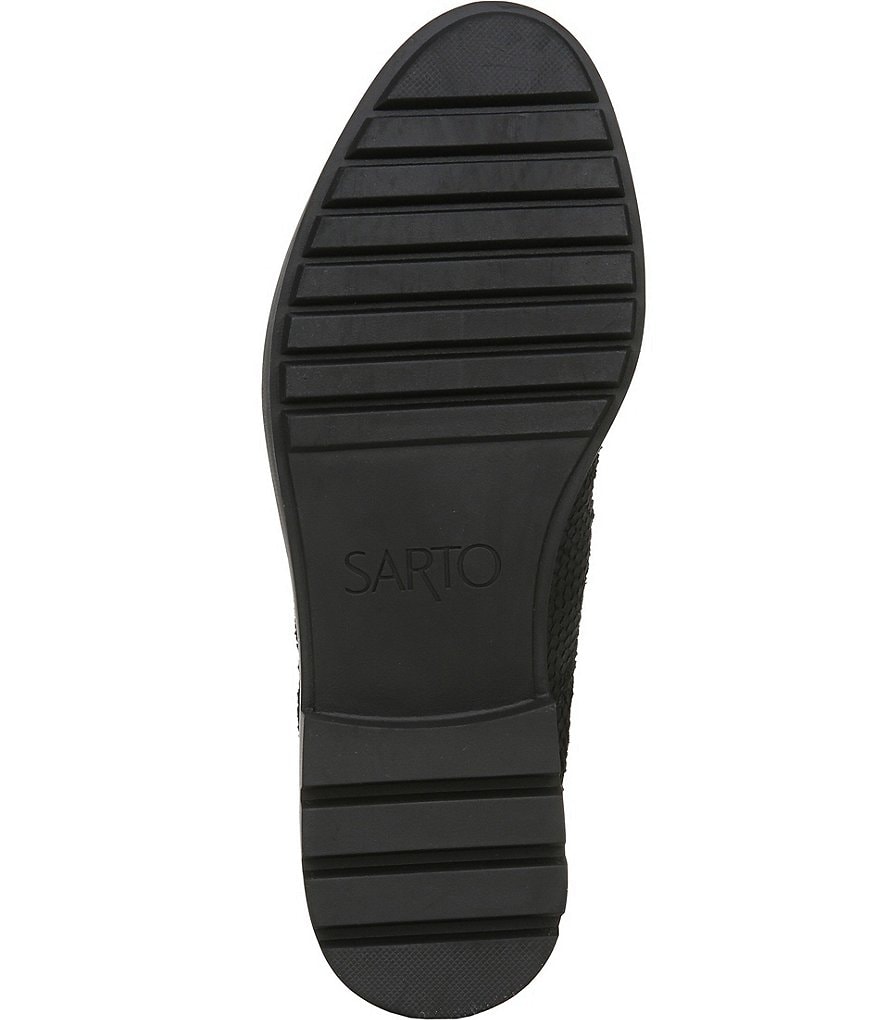 Sarto by Franco Sarto Tivoli Scale Textured Leather Lug Penny Loafers