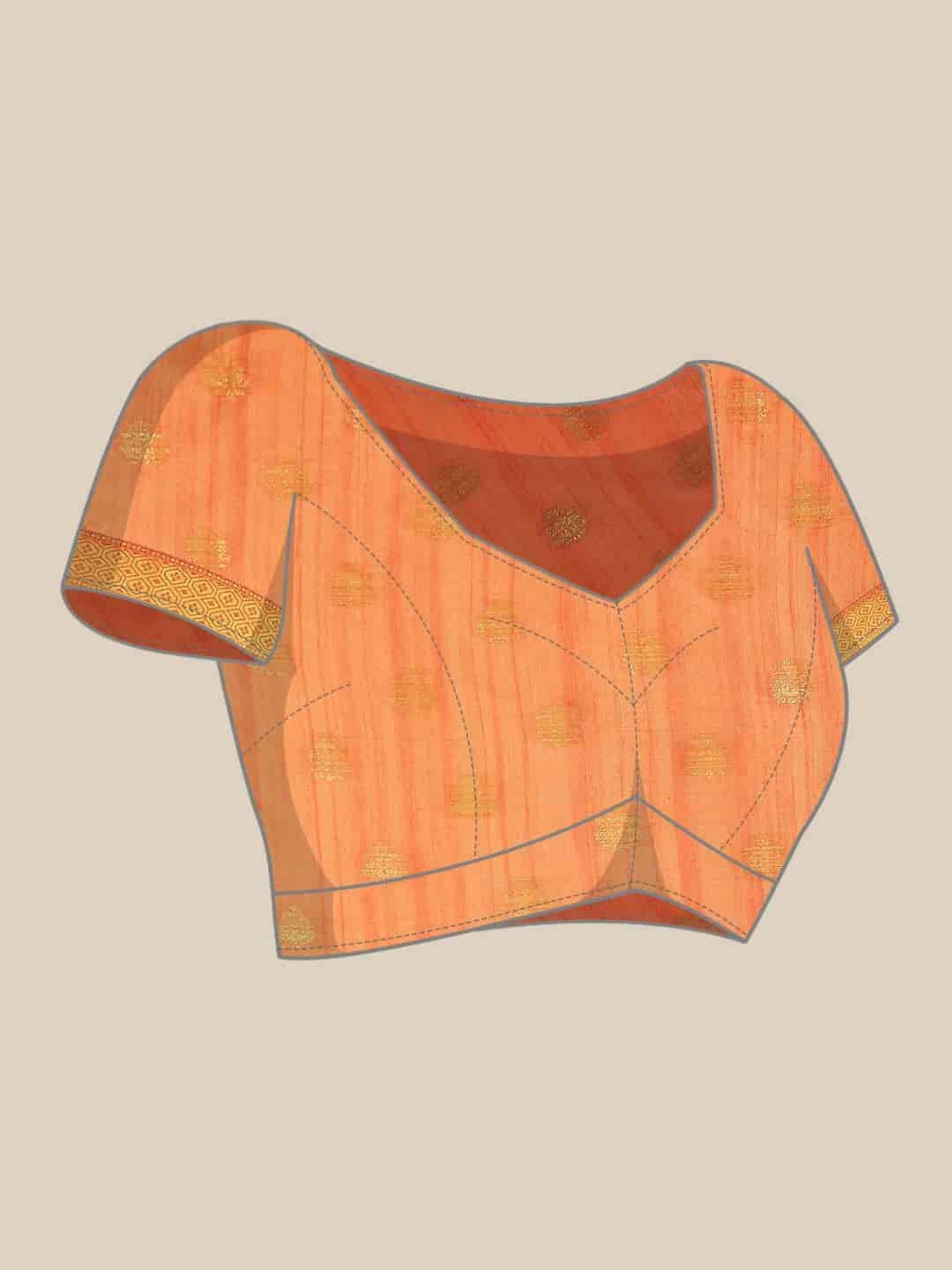 Silk Land Green Silk Floral Print Saree With Unstitched Blouse