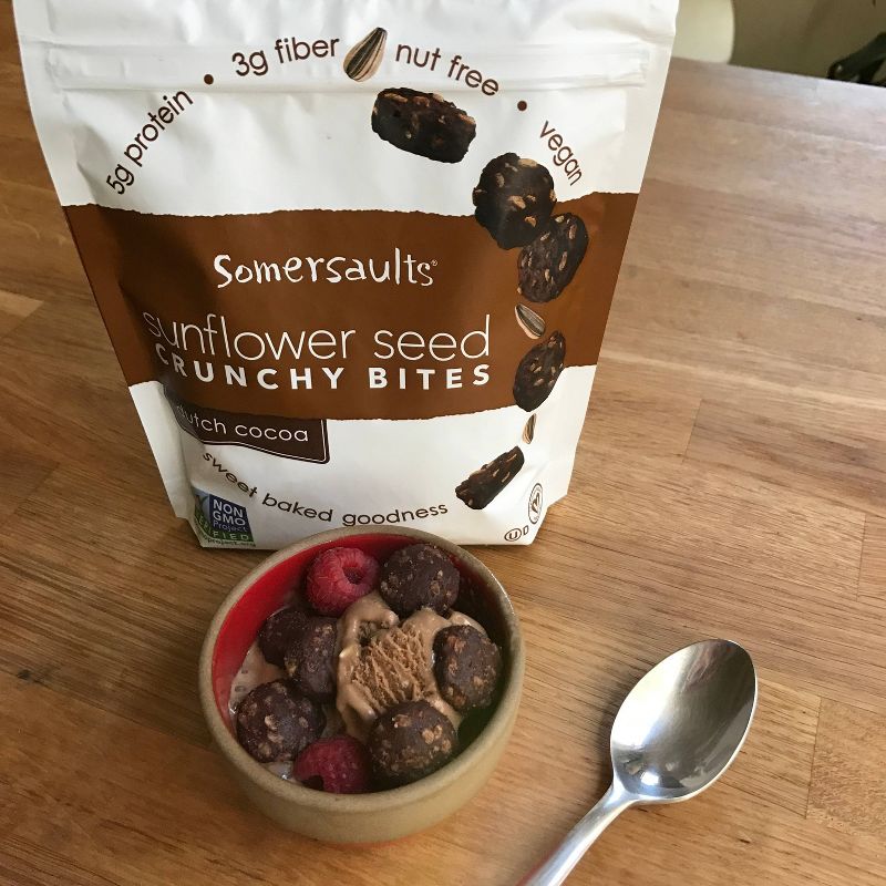 Somersaults Dutch Cocoa Sunflower Seed Crunchy Bites - 5oz