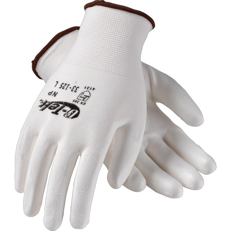 G-Tek Coated Work Gloves, NP Seamless Nylon Knit 33-125/L