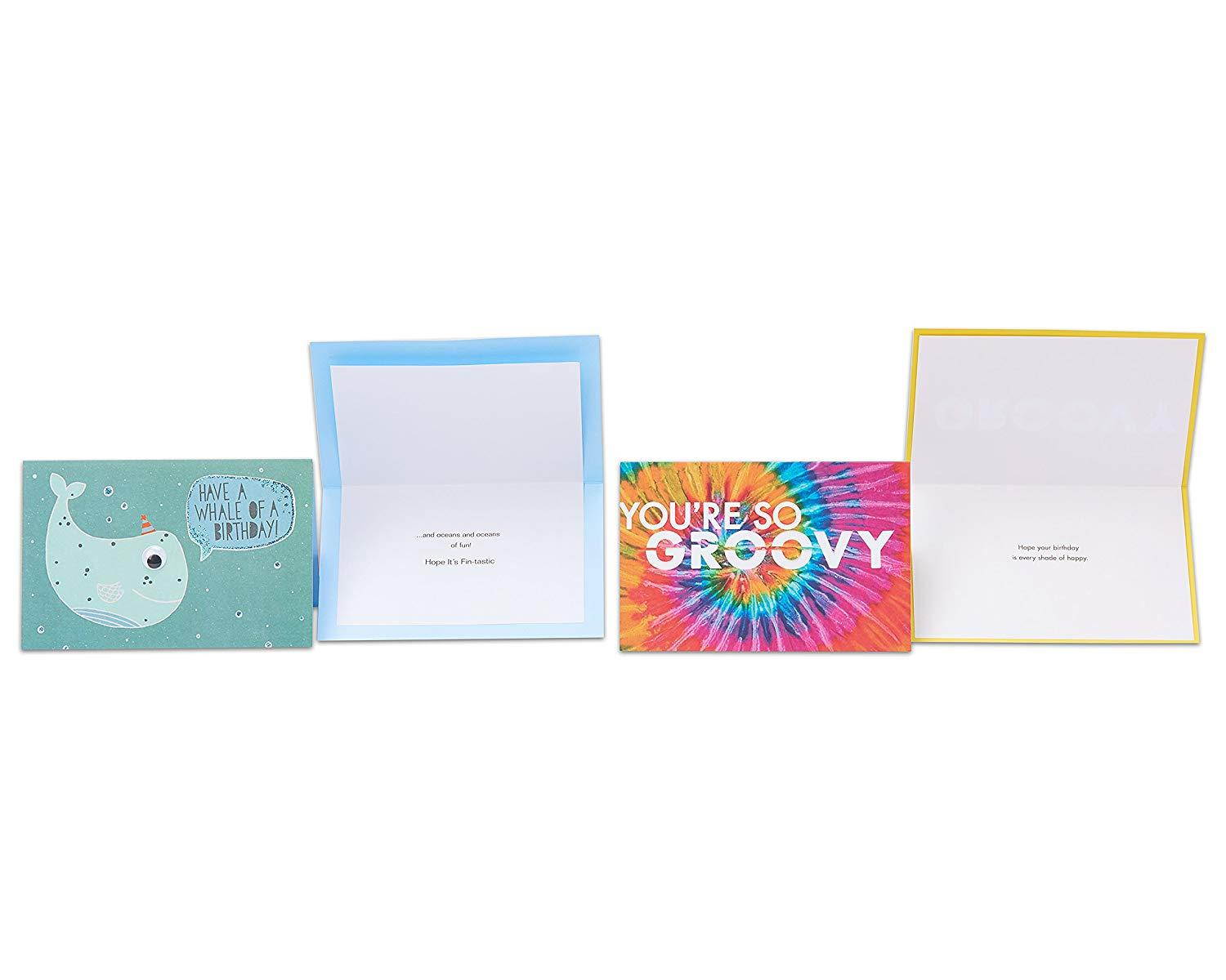 American Greetings Premium Kids Birthday Greeting Card Collection, 8-Count