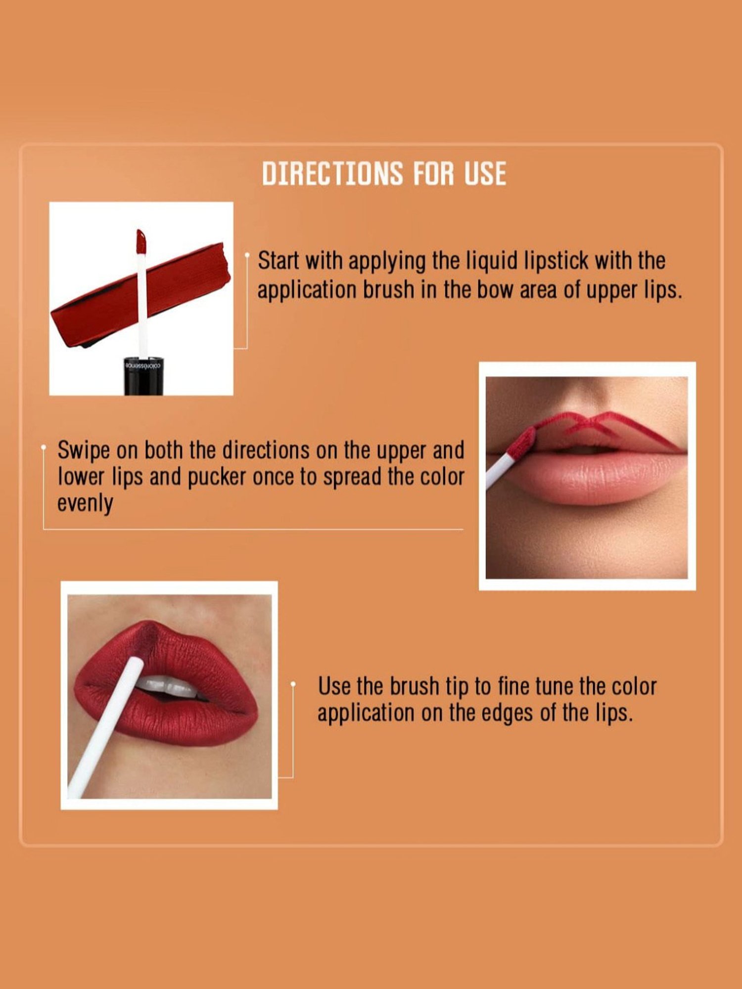 COLORESSENCE Lipstay Transfer Proof Liquid Lipstick Ripe Tomatoe - 4 ml