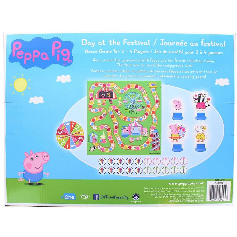 The Canadian Group Peppa Pig Day At The Festival Board Game | For 2-4 Players