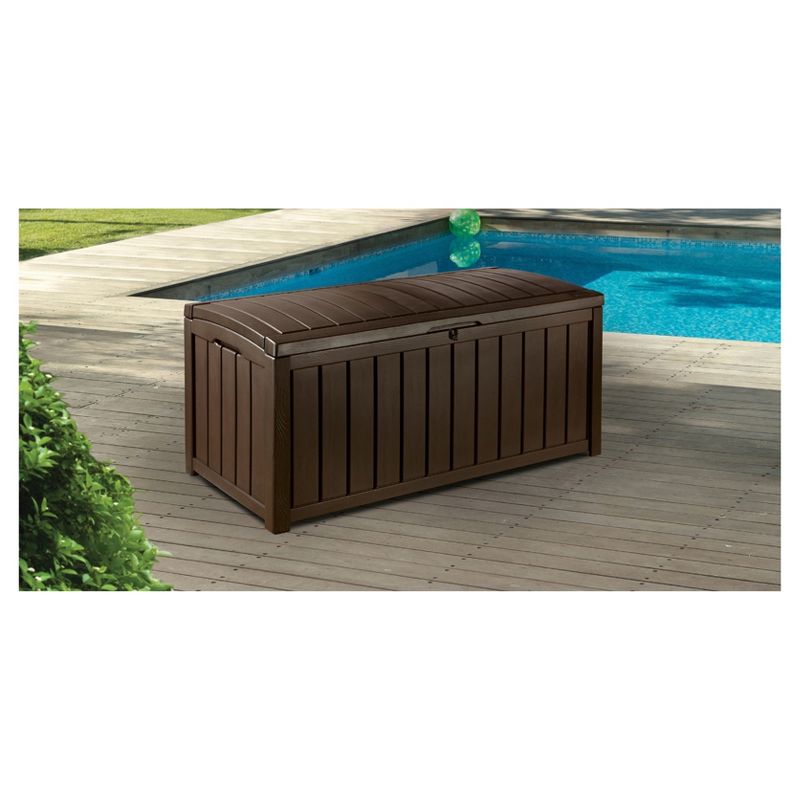Glenwood 101 Gallon Outdoor Storage Box - Brown - Keter