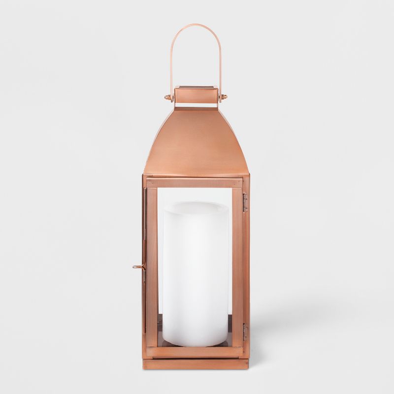 16" x 6" Lantern Candle Holder Copper - Smith & Hawken™