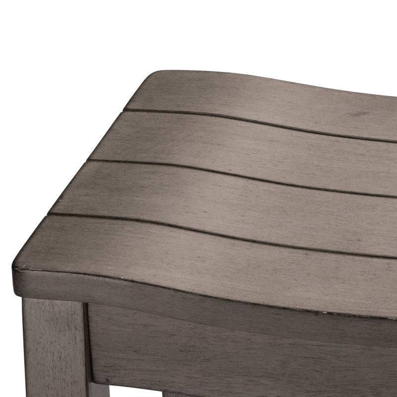 Fiddler Backless 30" NonSwivel Barstool Aged Gray - Hillsdale Furniture