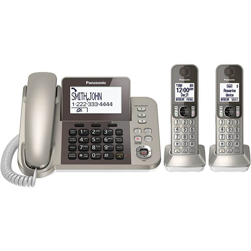 KXTGF352N Dect 2Handset Landline Telephone Renewed