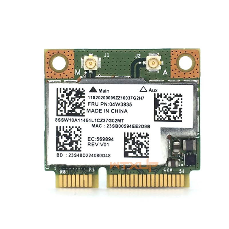 Plugadget BCM943228HMB WIFI Wireless Bluetooth 4.0 Half MINI PCI-E Card 300Mbps 2.4 + 5G for Lenovo E130 E135 E330 E335 E530 E535 E430