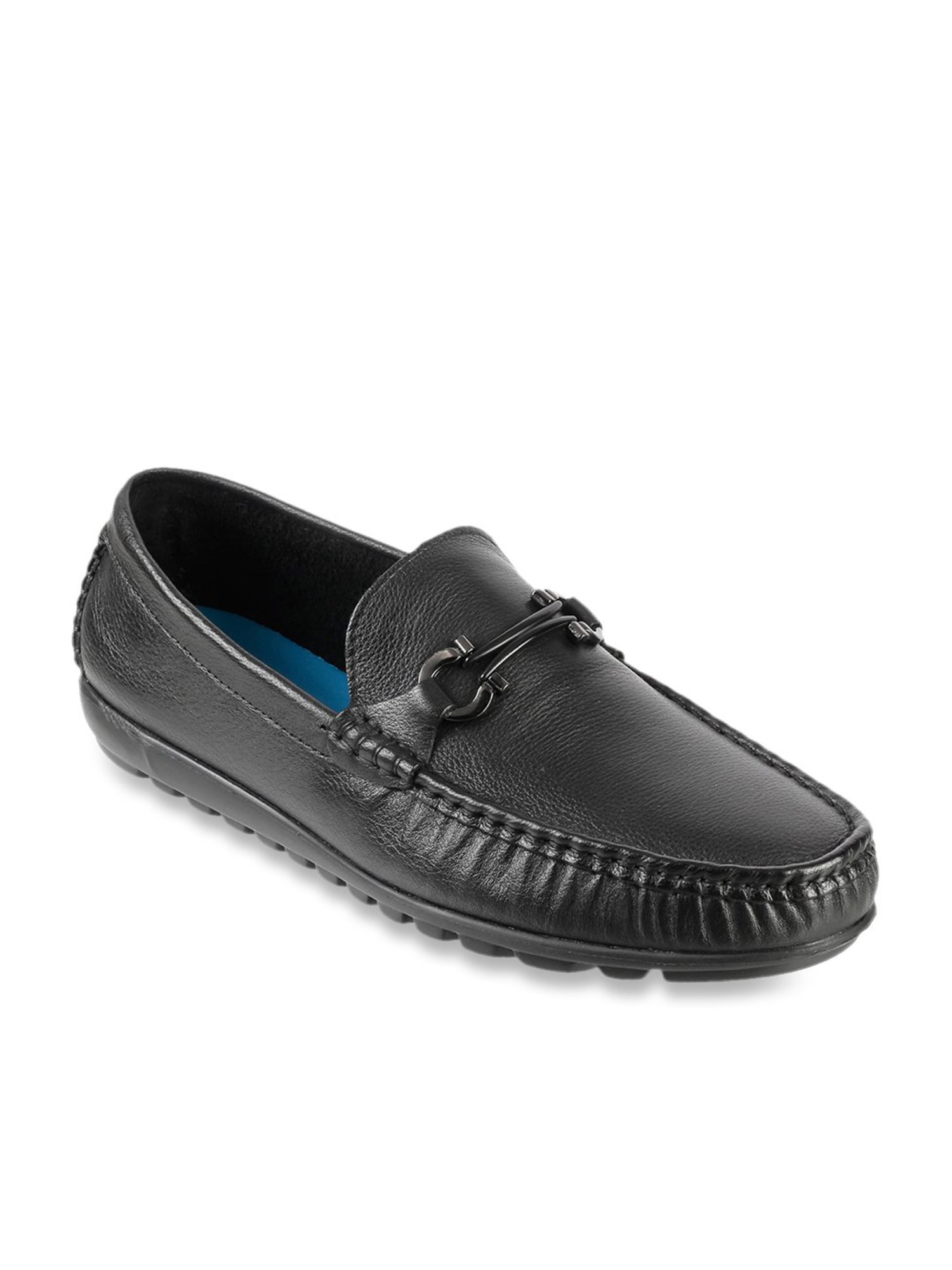 J. Fontini by Mochi Men's Black Casual Loafers