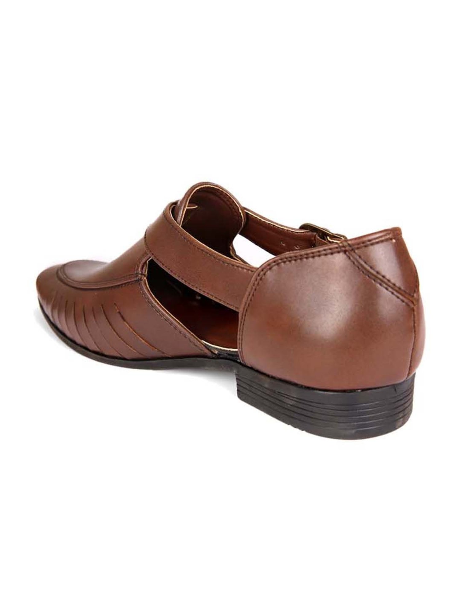 San Frissco Men's Caramel Brown Fisherman Sandals