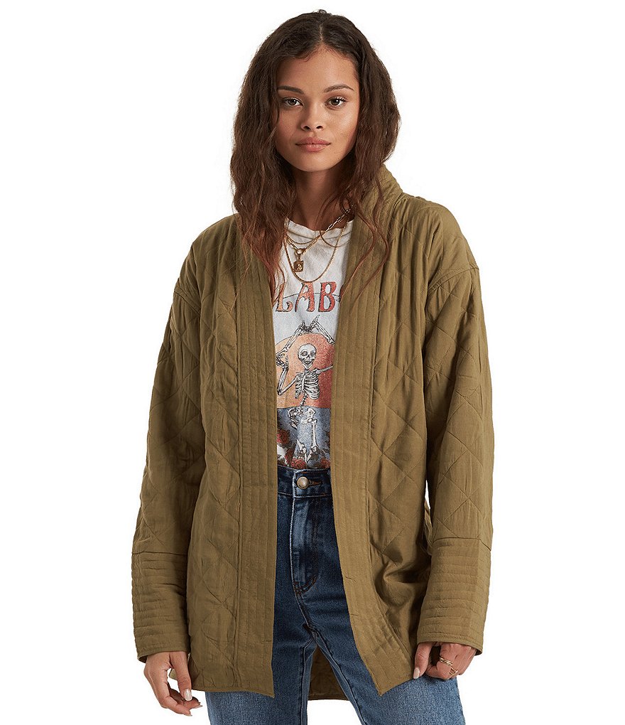 Sundown by Splendid Coordinating Joey Acid Wash Zip Front Hoodie