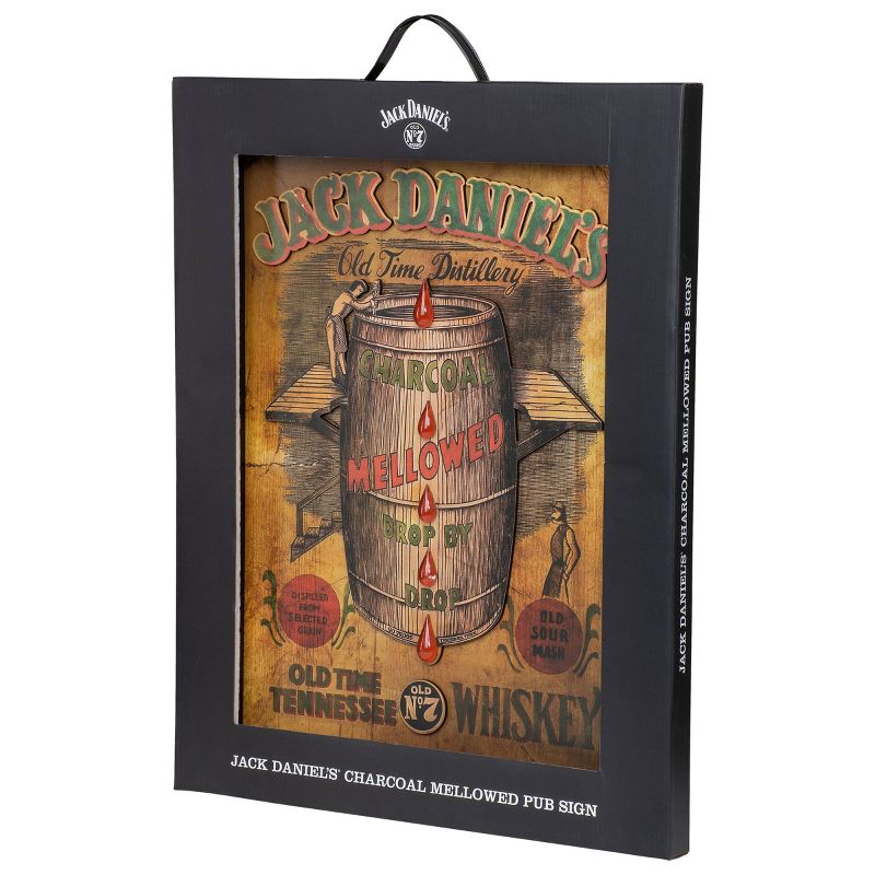 Mellowed Decorative Accent Pub Sign Charcoal - Jack Daniel's