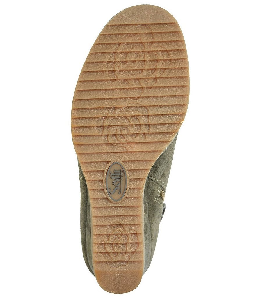 Sofft Siri Waterproof Suede Wedge Ankle Booties