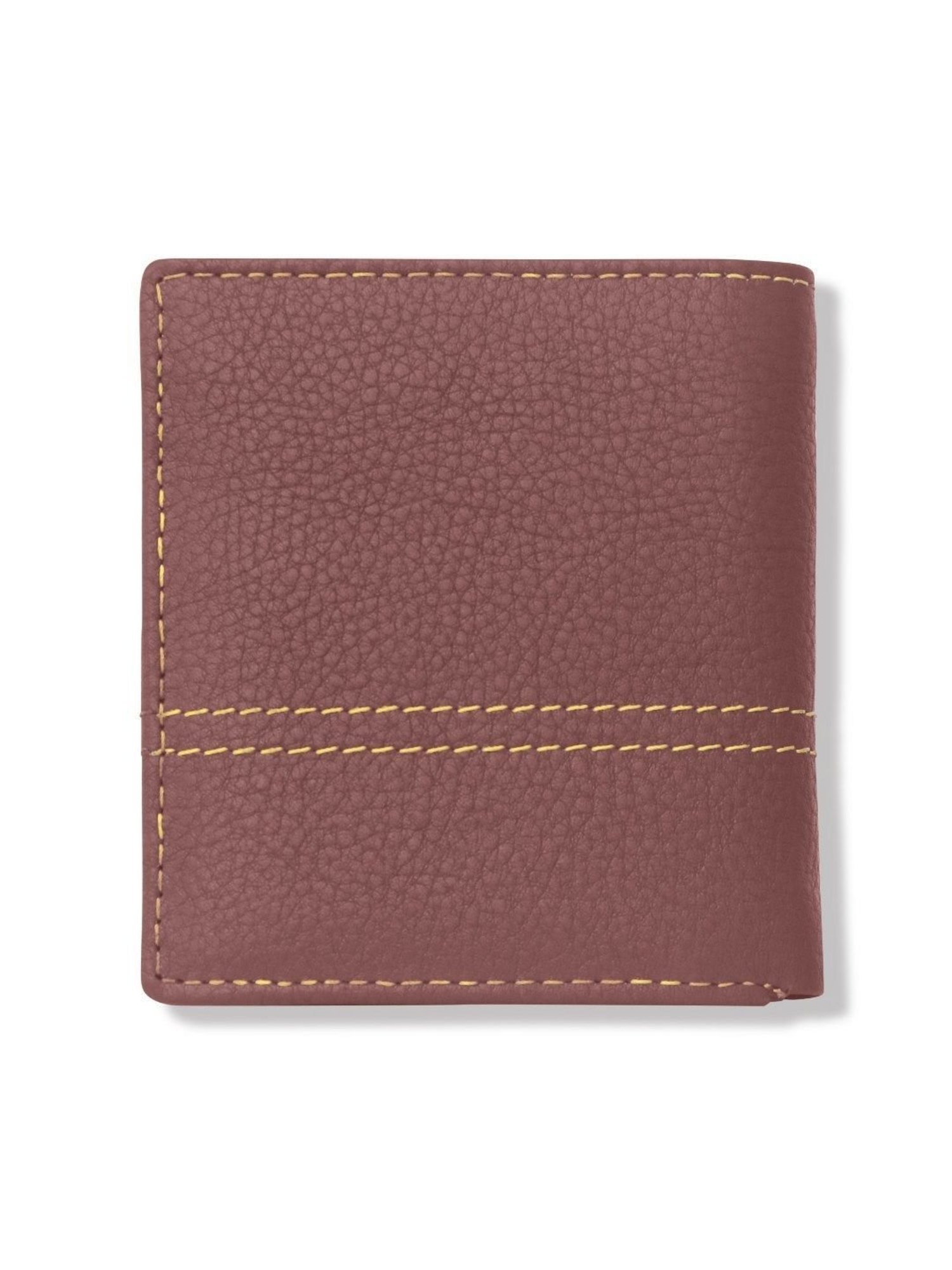 Kara Maroon Leather Bi-Fold Wallet for Men