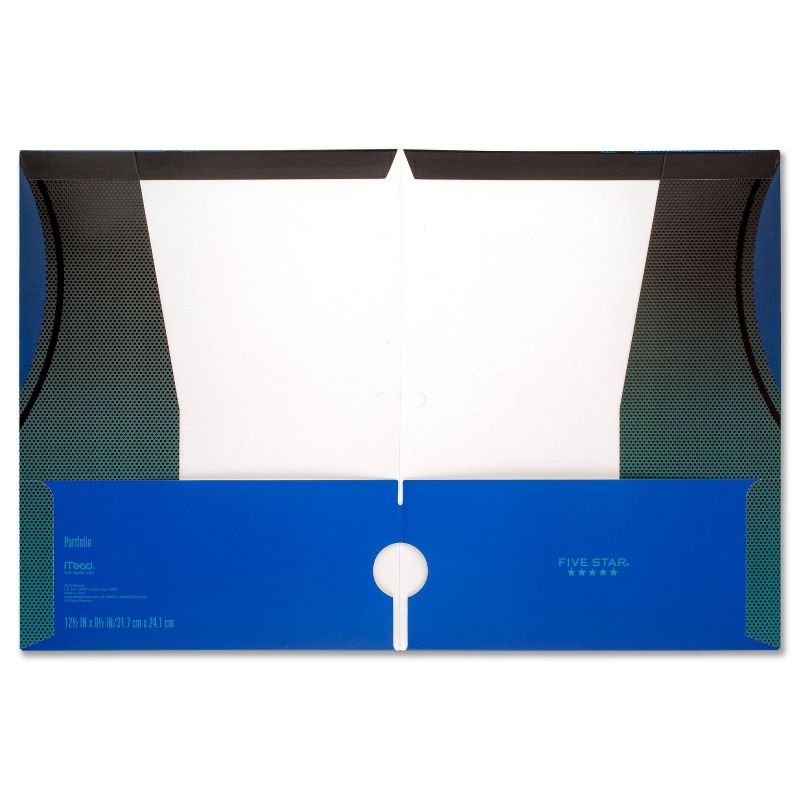 Day Designer Padfolio with Notepad Black - Blue Sky