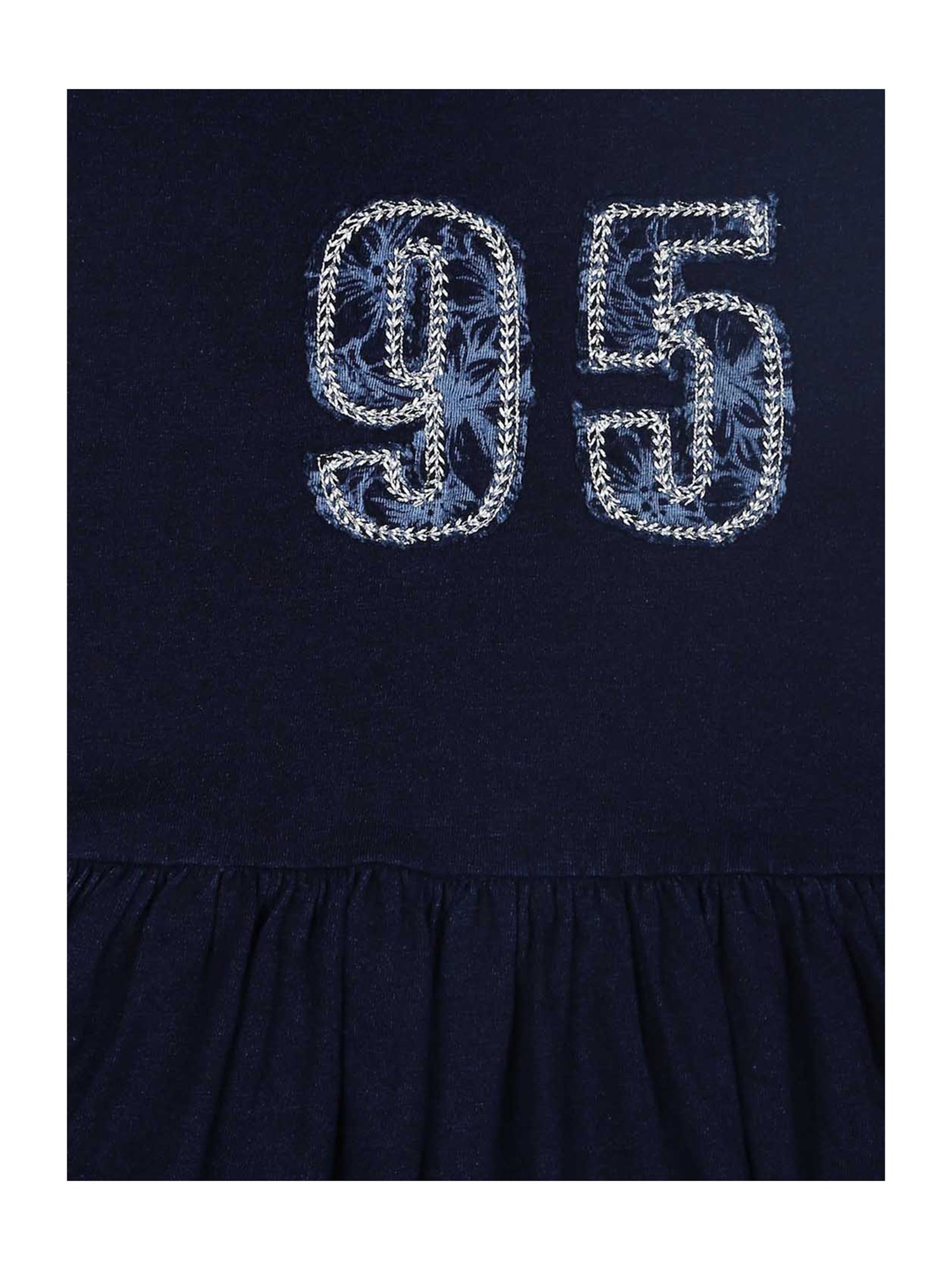 Gini & Jony Kids Navy Printed Dress