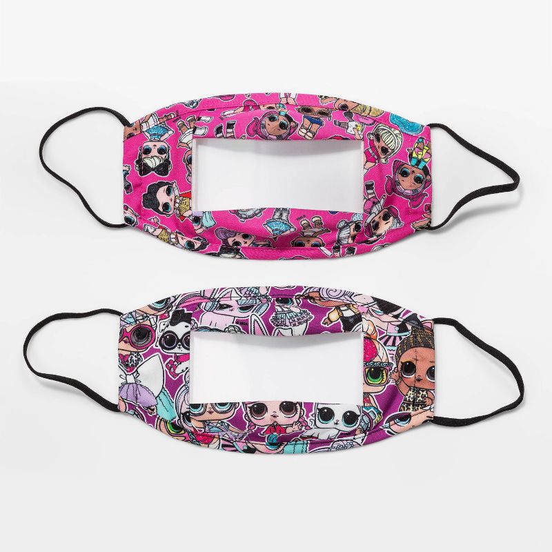 Kids' 2pk L.O.L. Surprise! Clear Panel Masks