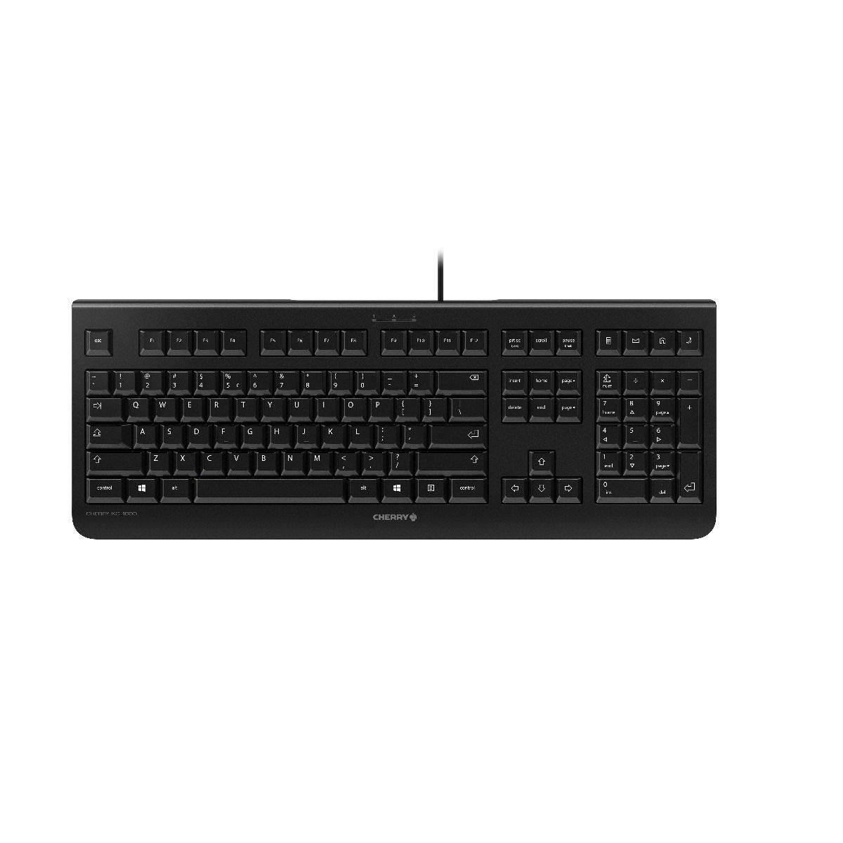 JK-0800EU-2 KC 1000 Economical Corded Keyboard, Black, Whisper Keystroke